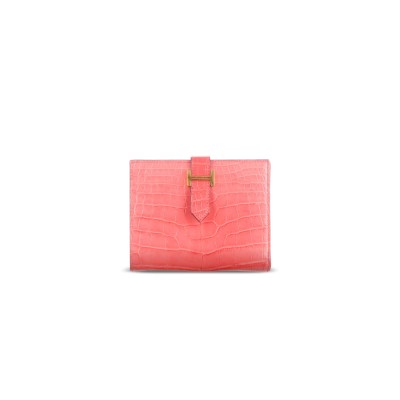 HERMES MASTER COMPACT BEARN WALLET PINK (12*9.5*2cm) HERMES MASTER COMPACT BEARN WALLET PINK (12*9.5*2cm)